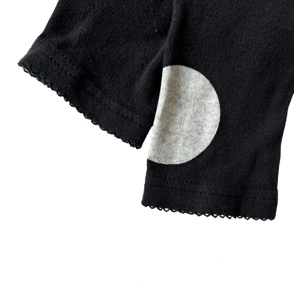 CARTER’S “Need S’More Sleep” Black Silver Cotton Polka Dot Pajama Set Sz 6/6A